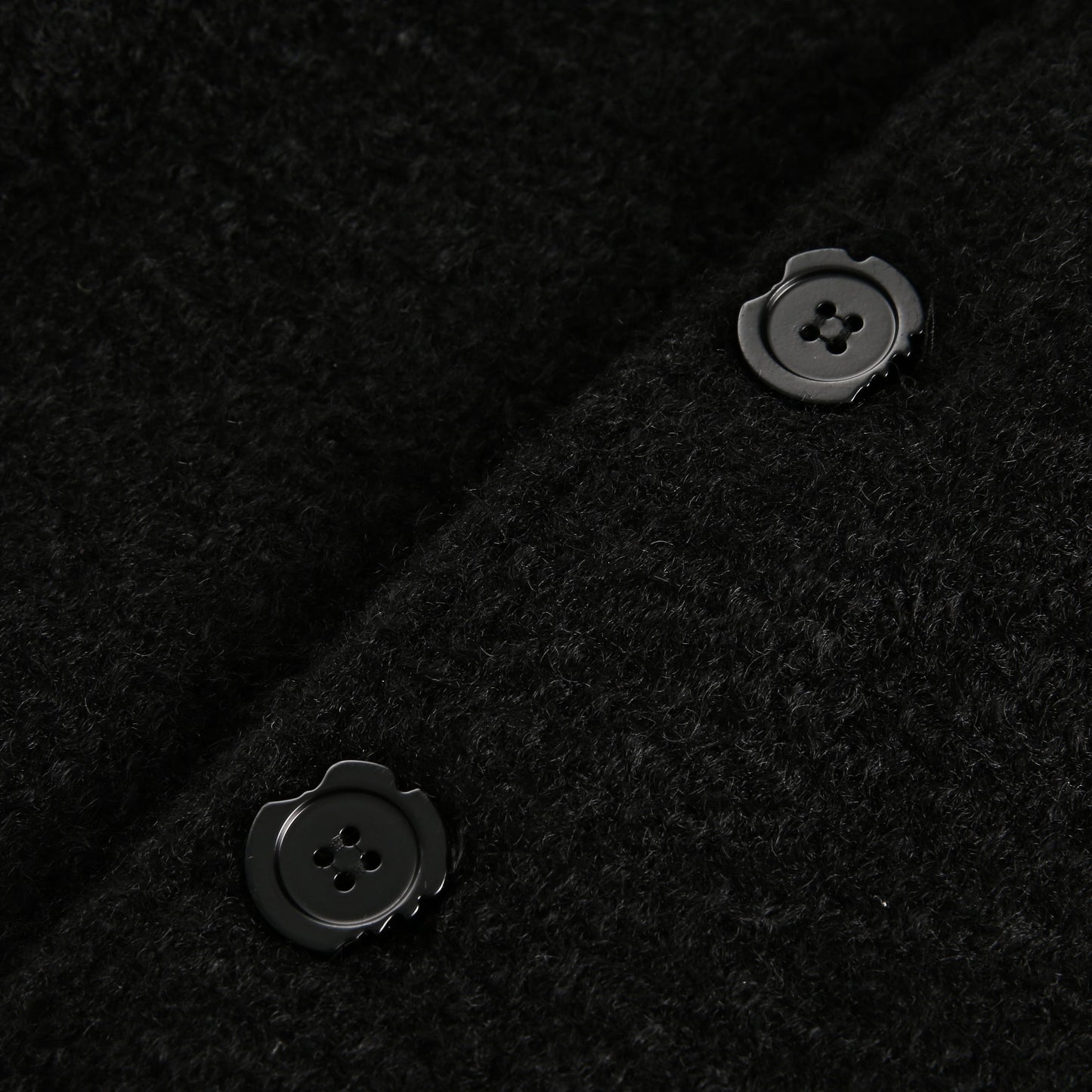 Black Urban Oversized Wool Coat