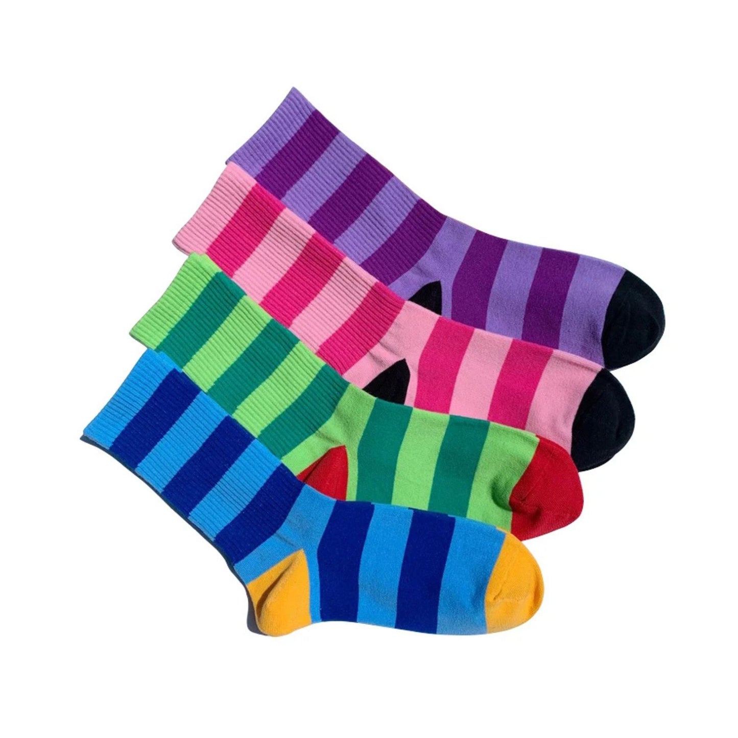 Candy Stripe Crew Socks