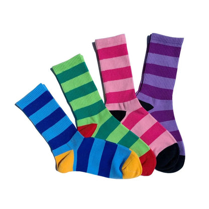 Candy Stripe Crew Socks