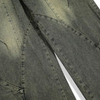 RetroPatch Denim Pants | Wide Leg Jeans for Men and Women