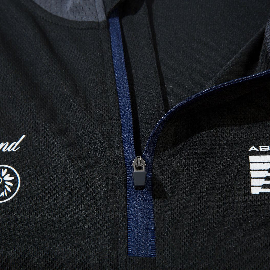 Aborfend Panel Stripe Quarter-Zip Long Sleeve Jersey - h0neybear aka honeybear clothing