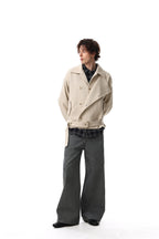 Ivory Weave Belted Jacket