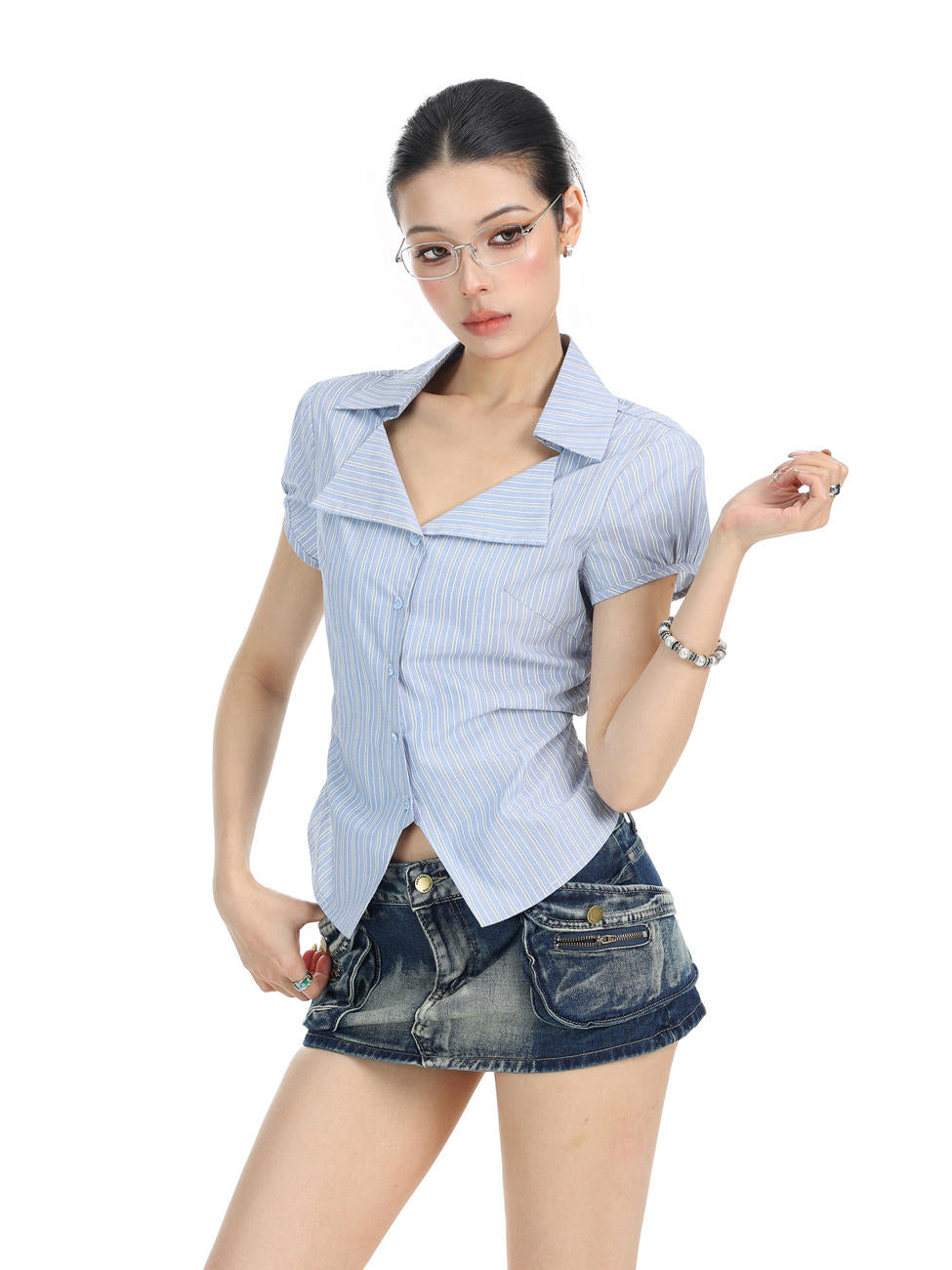 Skyline Stripe Shirt Top