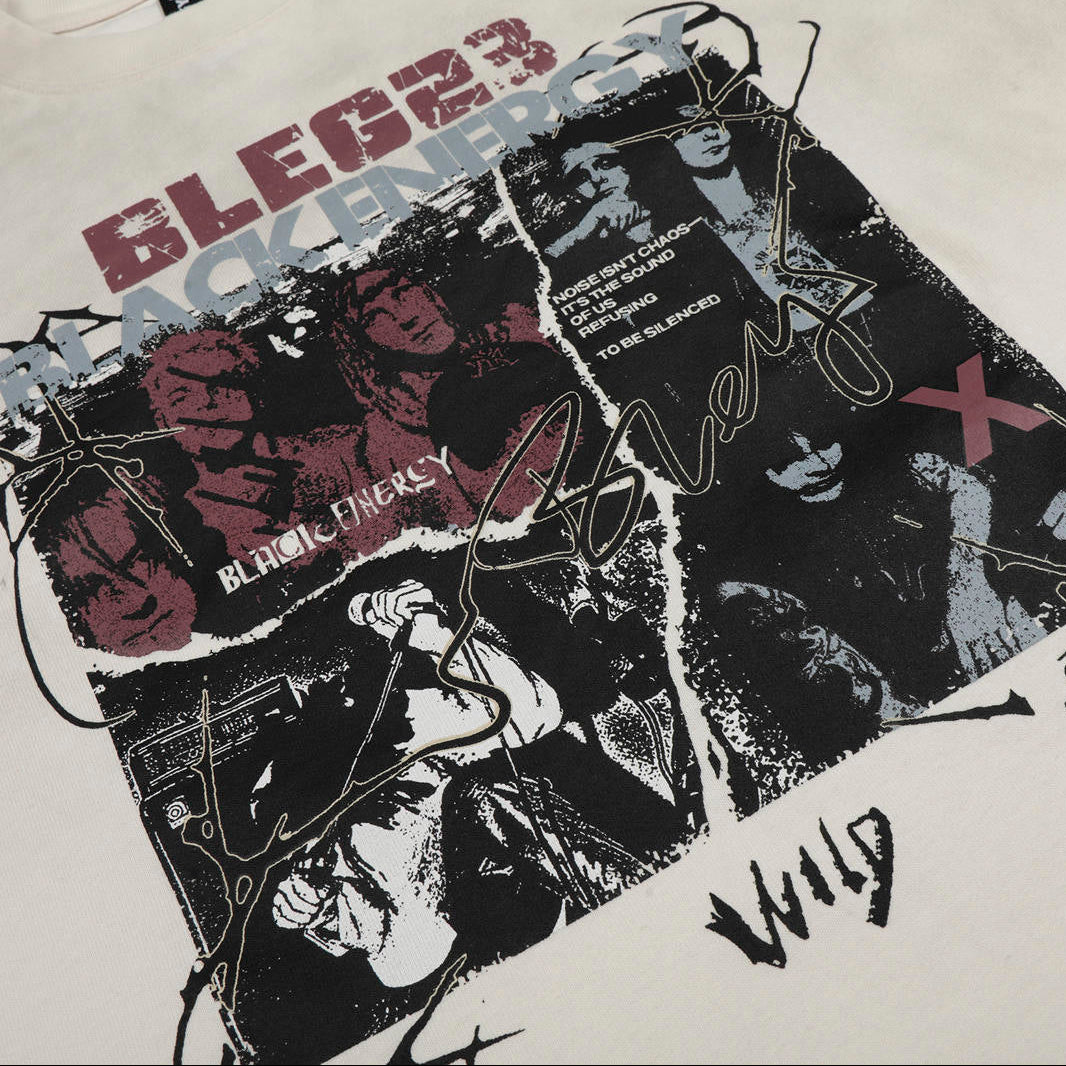Burn Bright Distressed Graphic T-Shirt