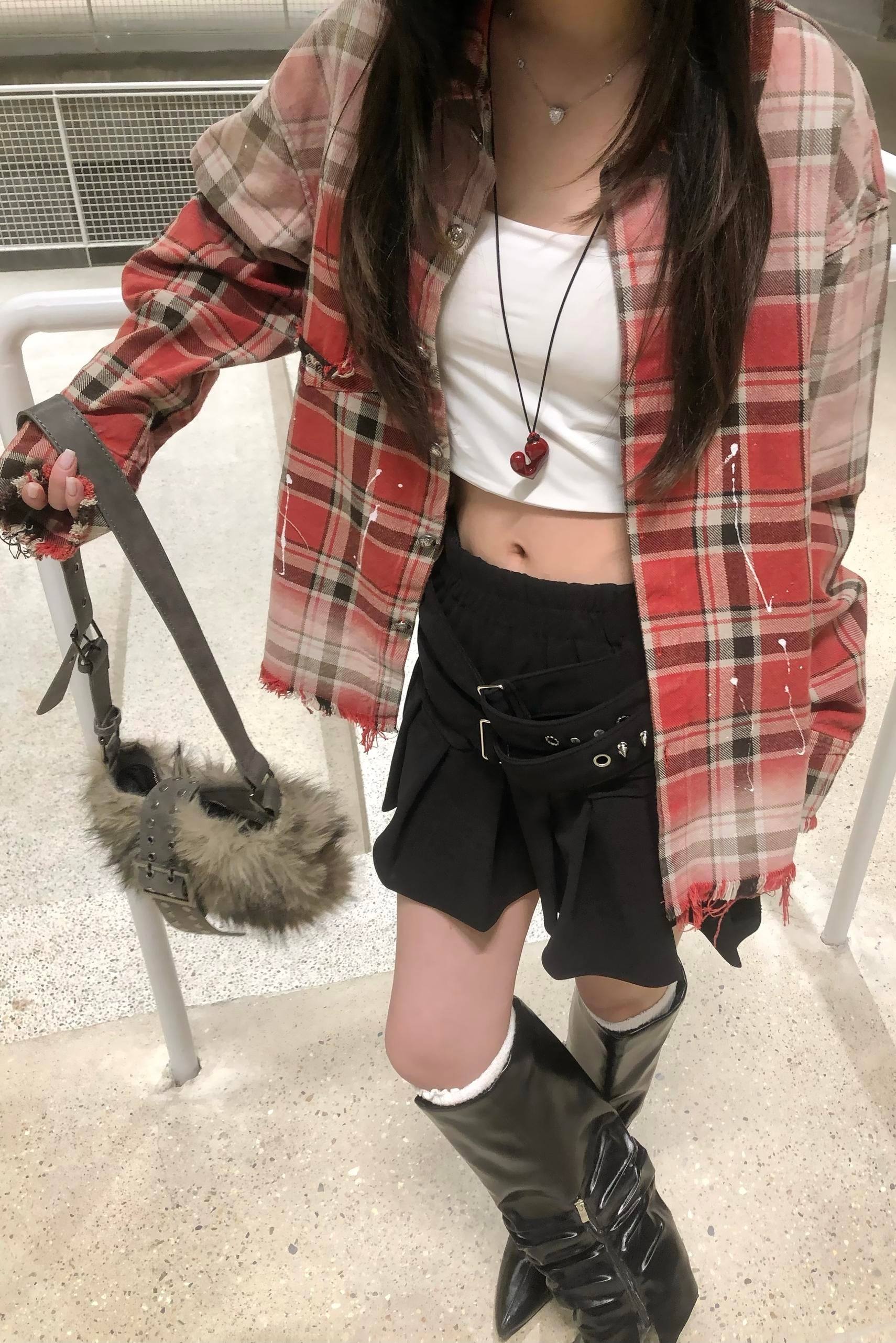 Riot Stitch Plaid Shirt