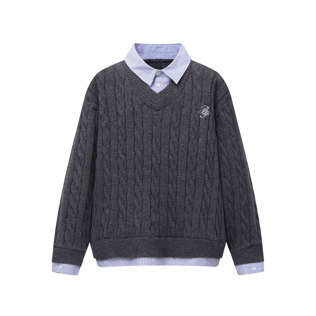 Varsity Prep Layered Sweater