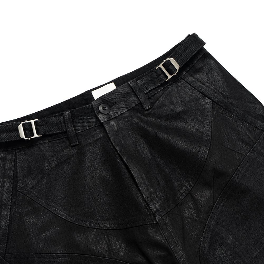 Noir Buckle Accent Pants