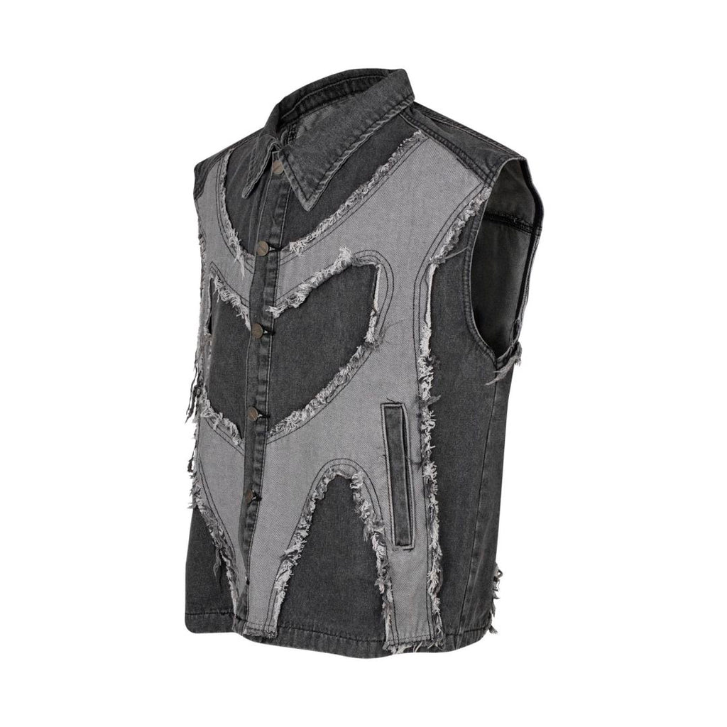 Shredded Core Denim Vest