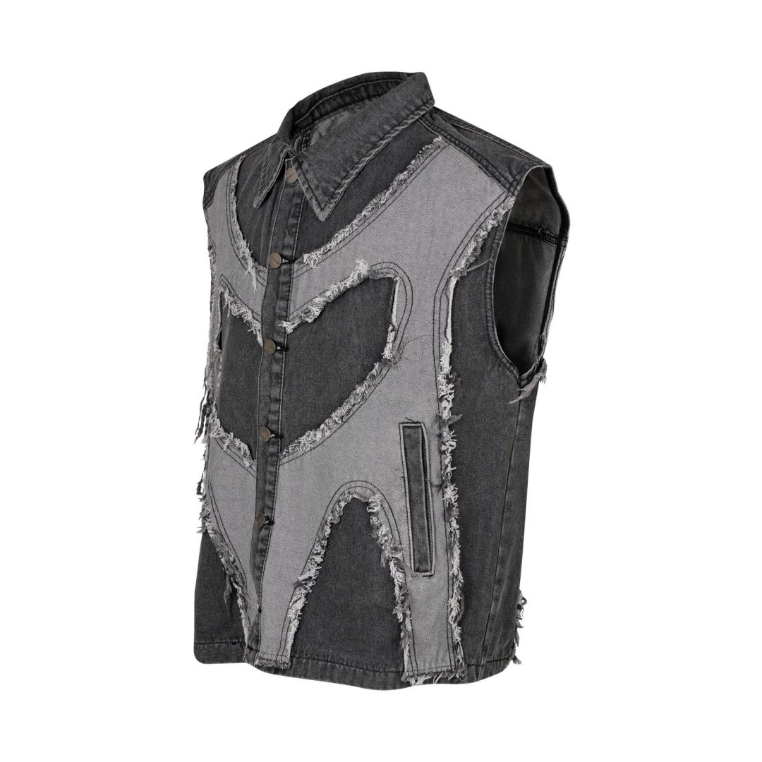 Shredded Core Denim Vest