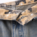 Star Patched Camo Baggy Jeans