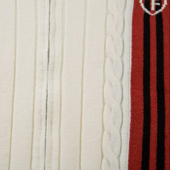 Varsity Stripe Zip Cardigan Sweater