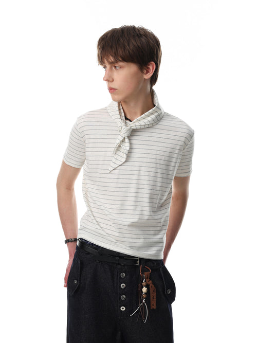 Driftline Scarf Collar T-Shirt