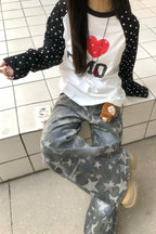 I Love Emo Starfield Raglan T-shirt