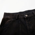 Tectonic Paneled Wide-Leg Jeans