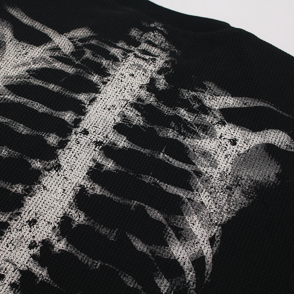 X-Ray Skeleton Graphic Long Sleeve T-shirt
