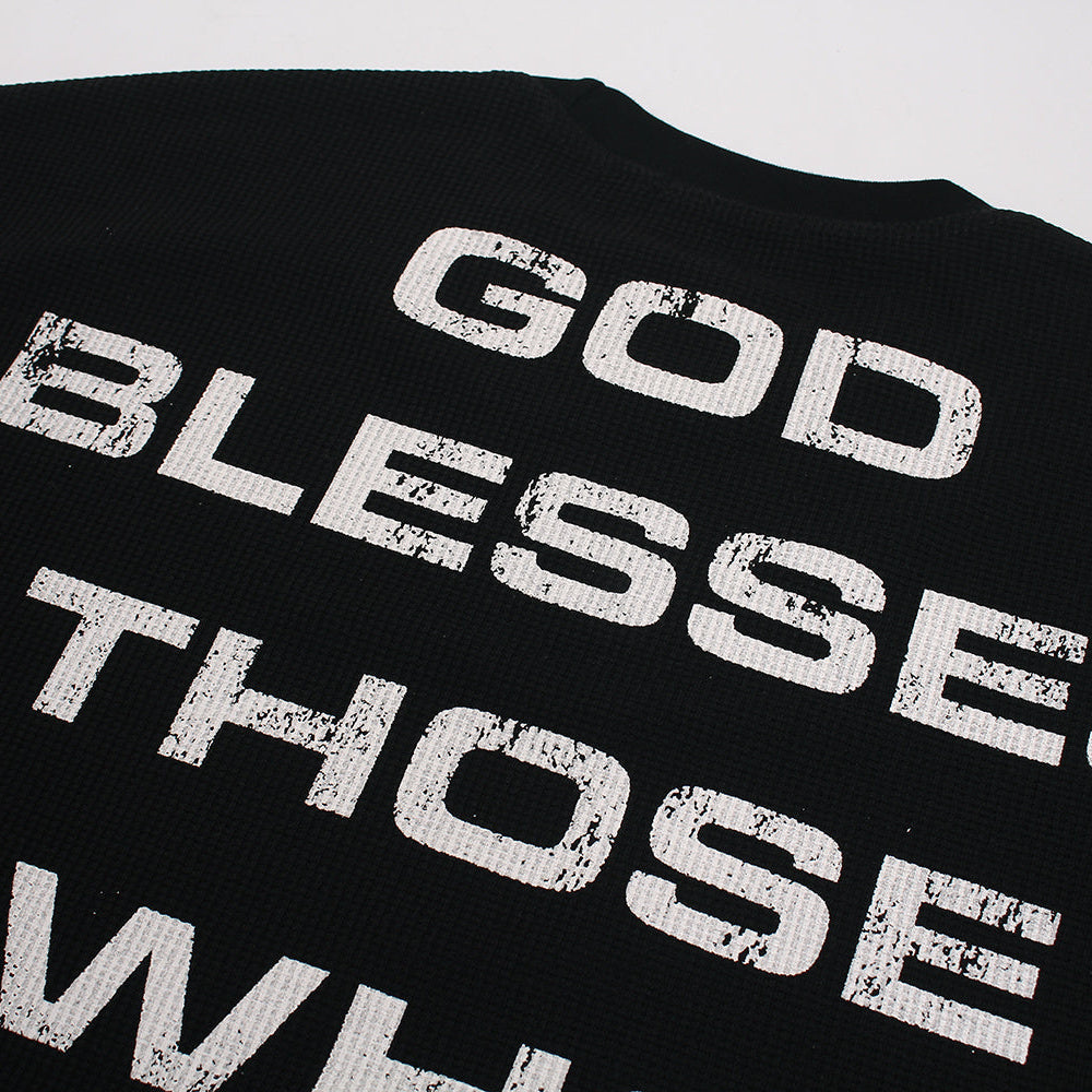 Blessed Cross Graphic Long Sleeve T-shirt