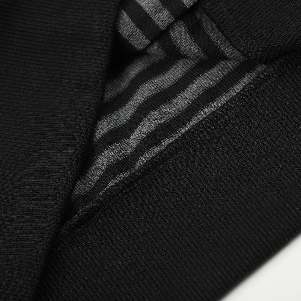 Static Crest Striped Hoodie