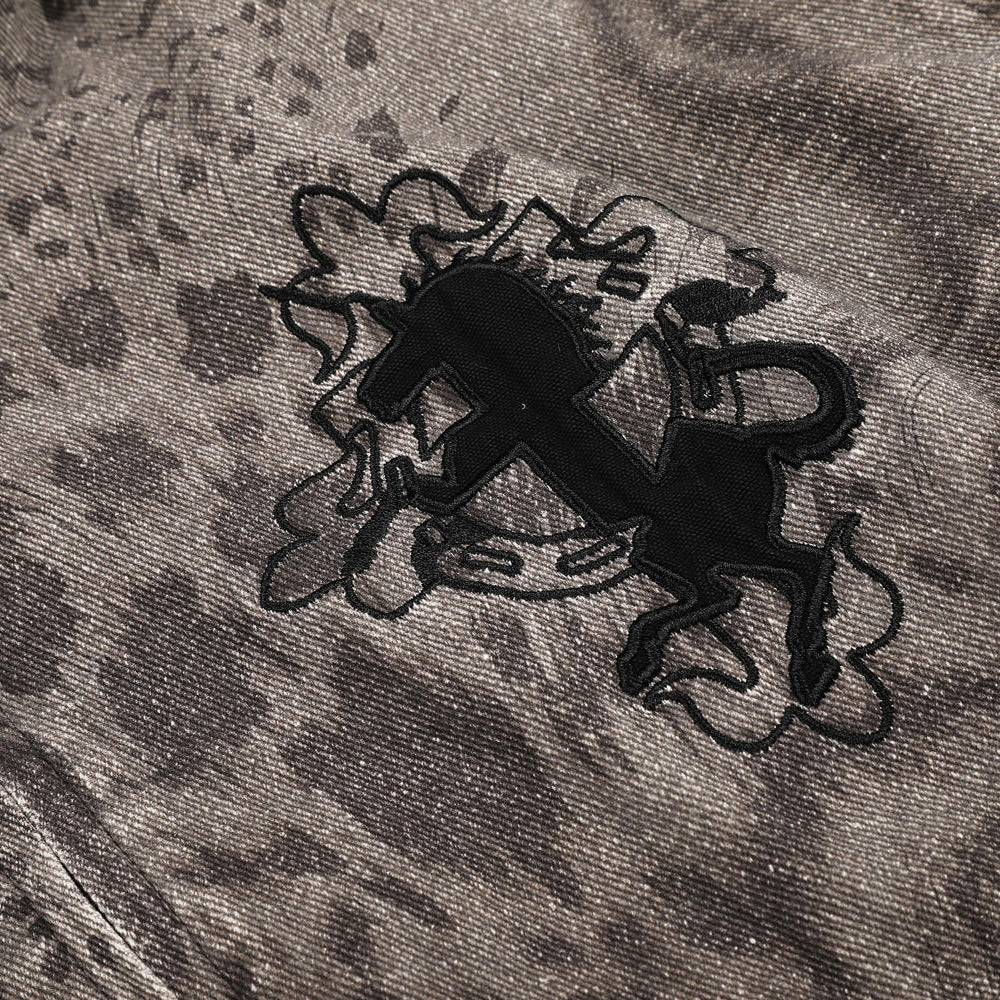 Vortex Acid-Wash Zip Hoodie