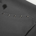 Vandal Studded High-Neck Hoodie