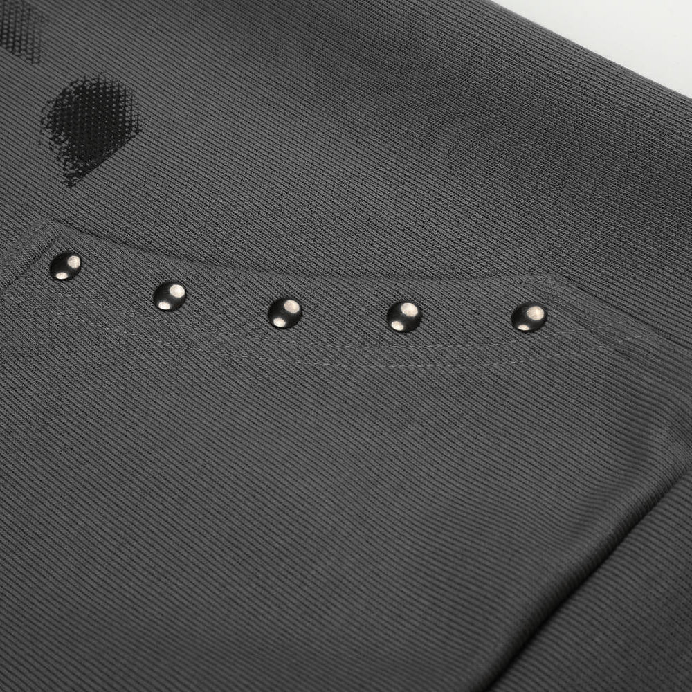 Vandal Studded High-Neck Hoodie
