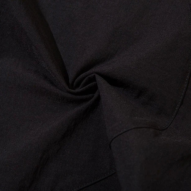 Close-up of black fabric texture