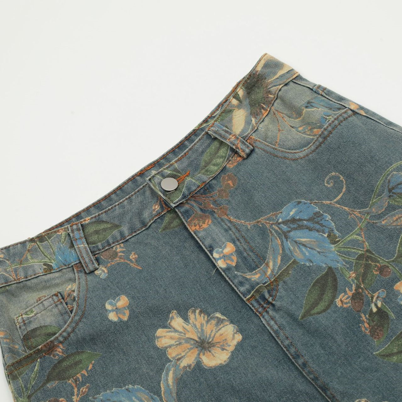 Floral Serenity Jean Pants - h0neybear