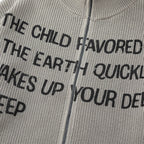 Earth Child Zip-Up Sweater by h0neybear aka honeybear clothing
