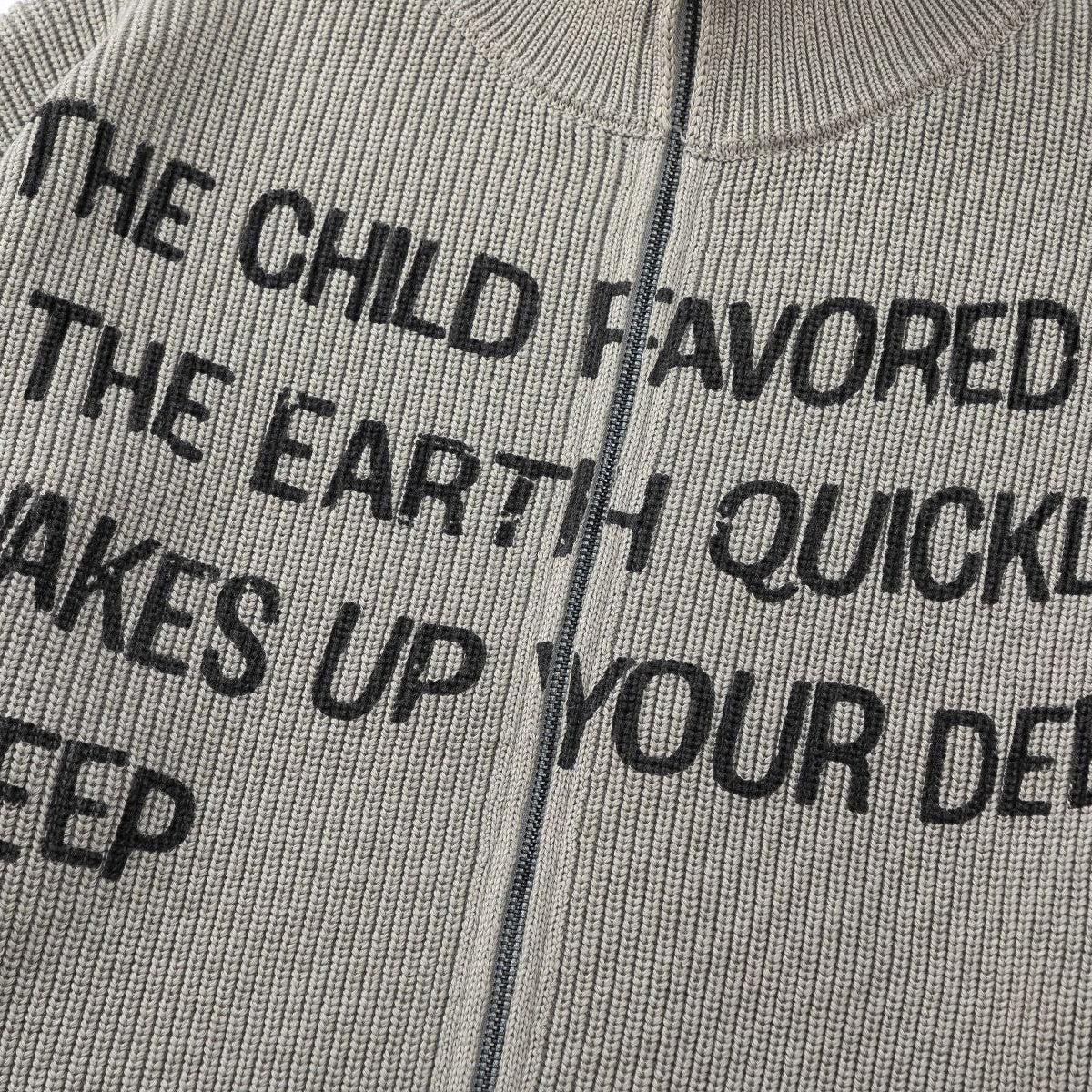 Earth Child Zip-Up Sweater by h0neybear aka honeybear clothing