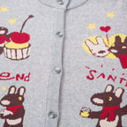 Whimsical Bear Cardigan Sweater