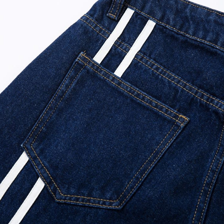 Jersey Patch Baggy Barrel Jeans