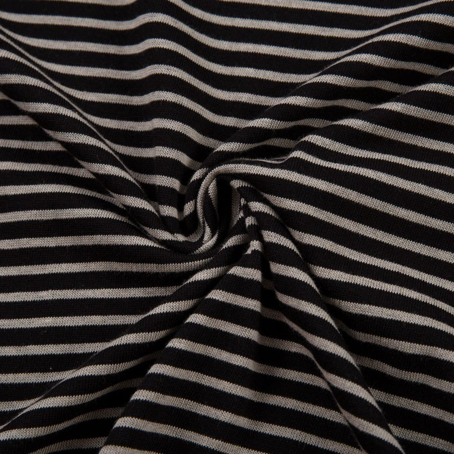 Contrast Trim Off-Shoulder Longsleeve Top