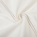 Ivory Contrast Stitch Utility Jacket