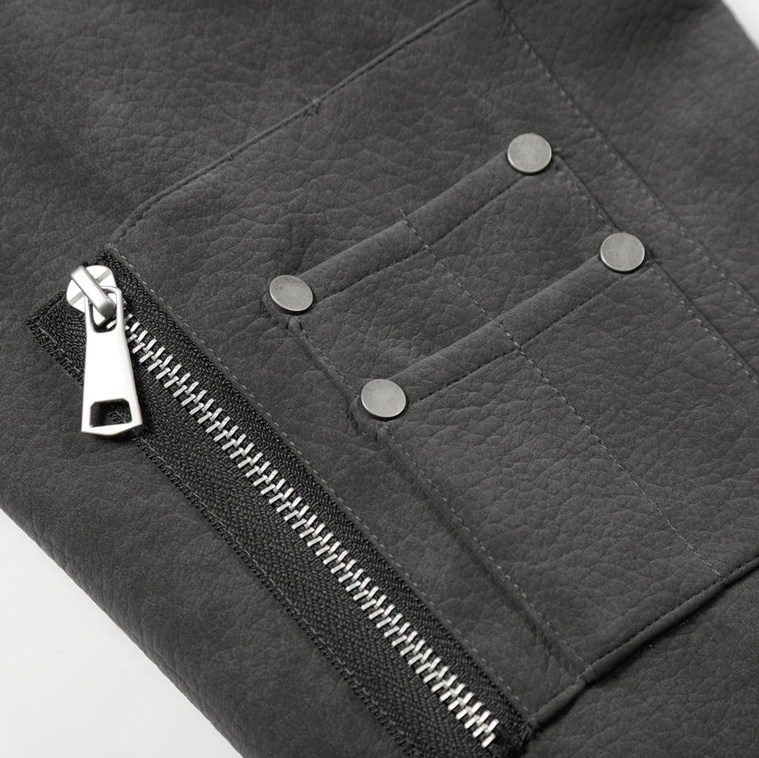 Ironcrest Hooded Leather Jacket