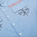 Azure Crest Pinstripe Shirt