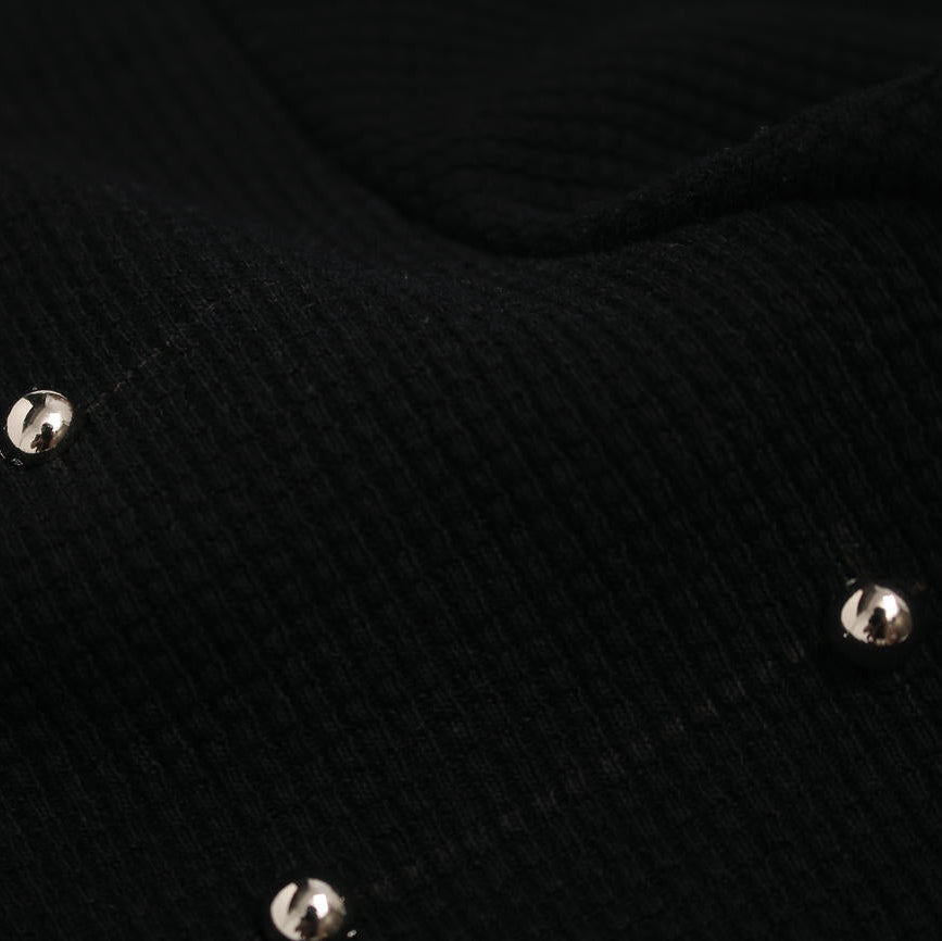 Studded Cross Waffle Tee