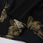 Dark Floral Button-Down Shirt - h0neybear