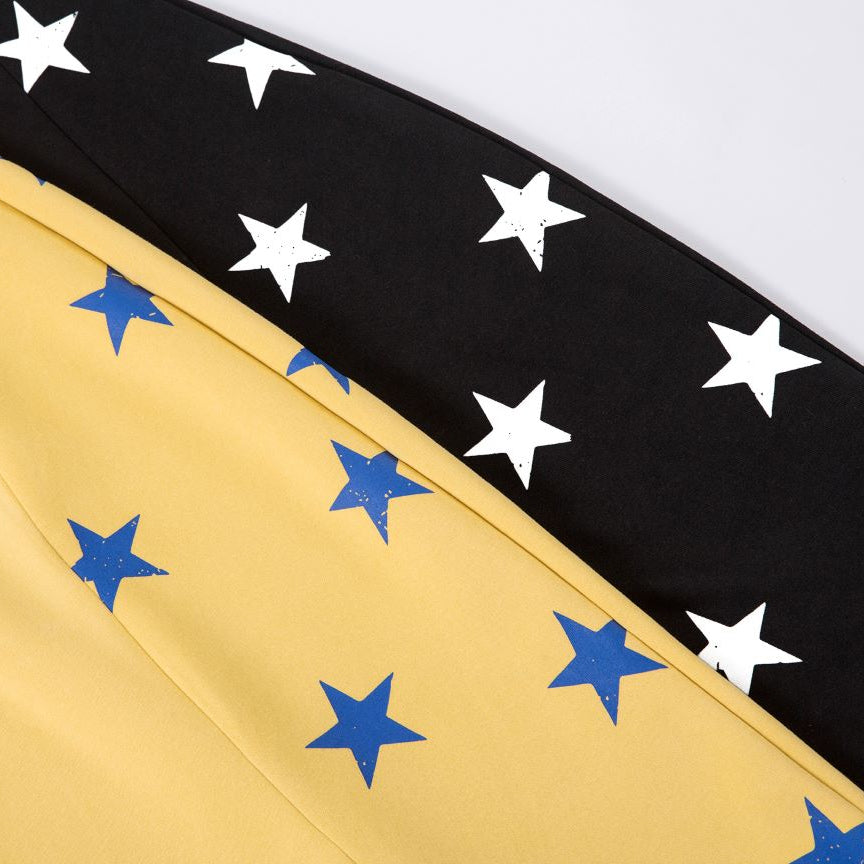 Star Print Barrel Sweatpants