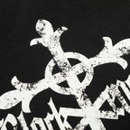 Gravecross Striped Raglan T-shirt