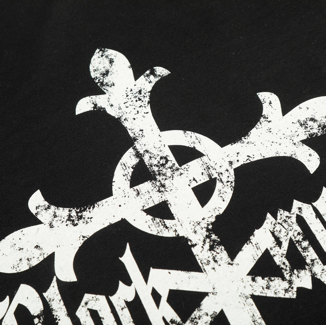 Gravecross Striped Raglan T-shirt