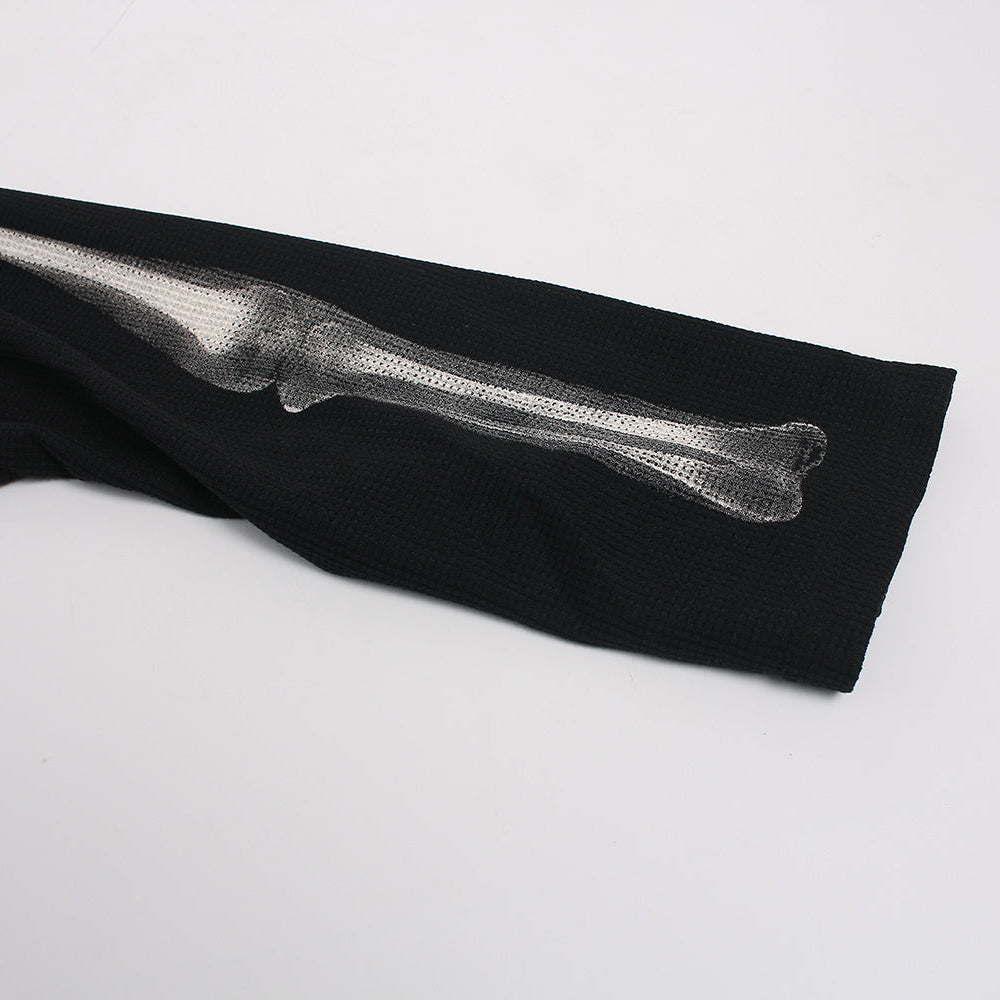 X-Ray Skeleton Graphic Long Sleeve T-shirt