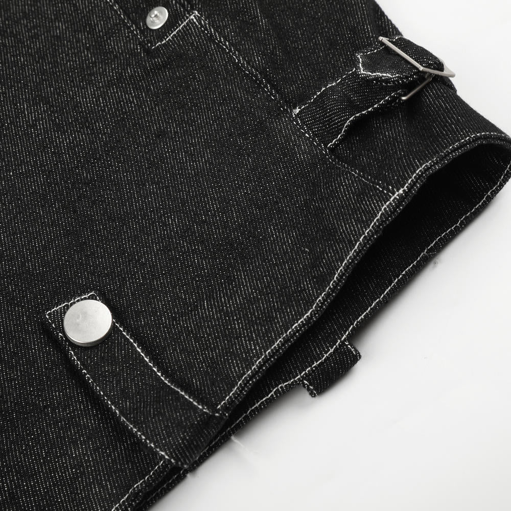 Circuit Contrast-Stitch Biker Jacket