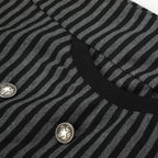 Static Crest Striped Hoodie