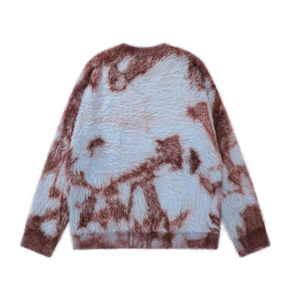 Serene Swirl Furry Sweater