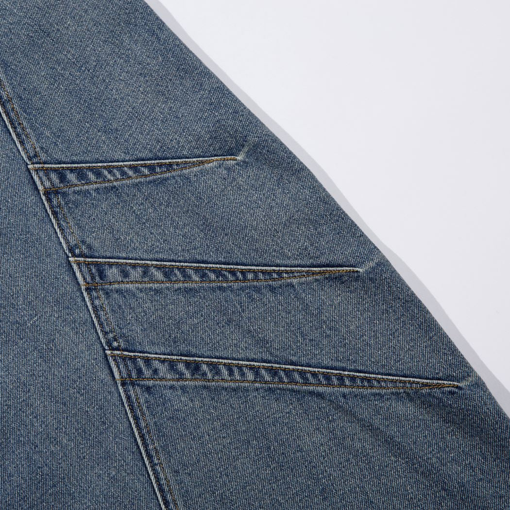 Arc Seam Wide Leg Jeans