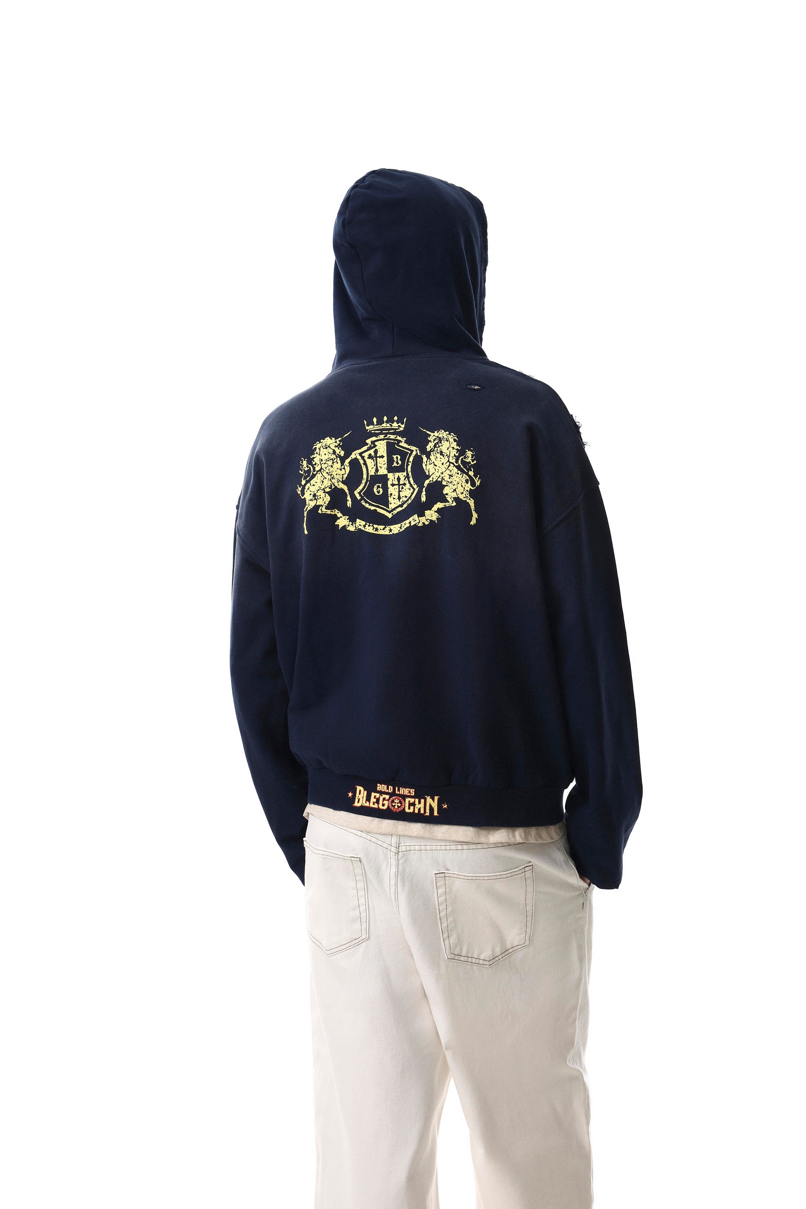 Crowncrest Distressed Hoodie