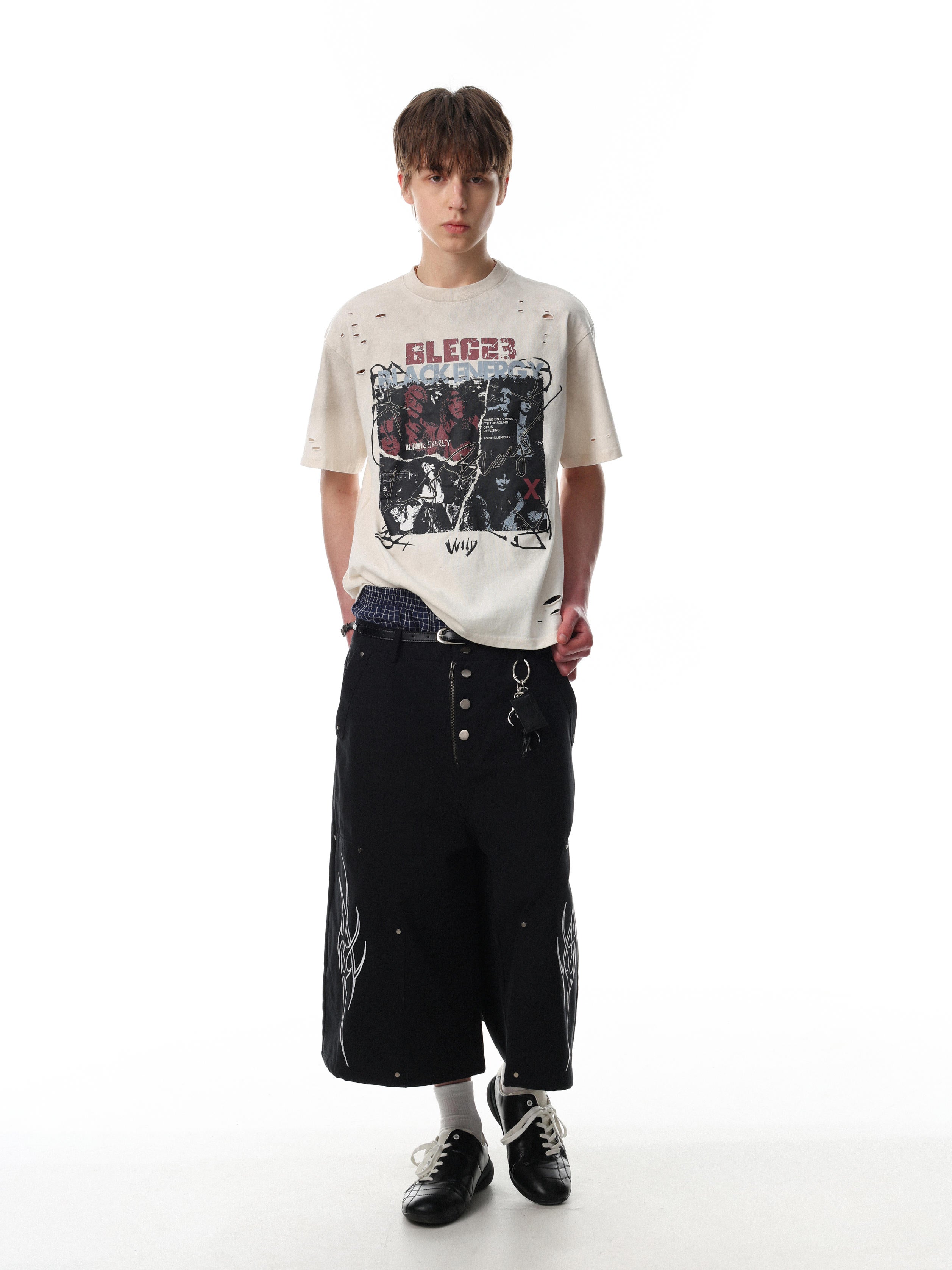 Burn Bright Distressed Graphic T-Shirt