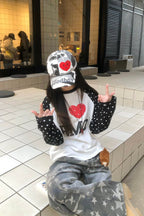 I Love Emo Starfield Raglan T-shirt