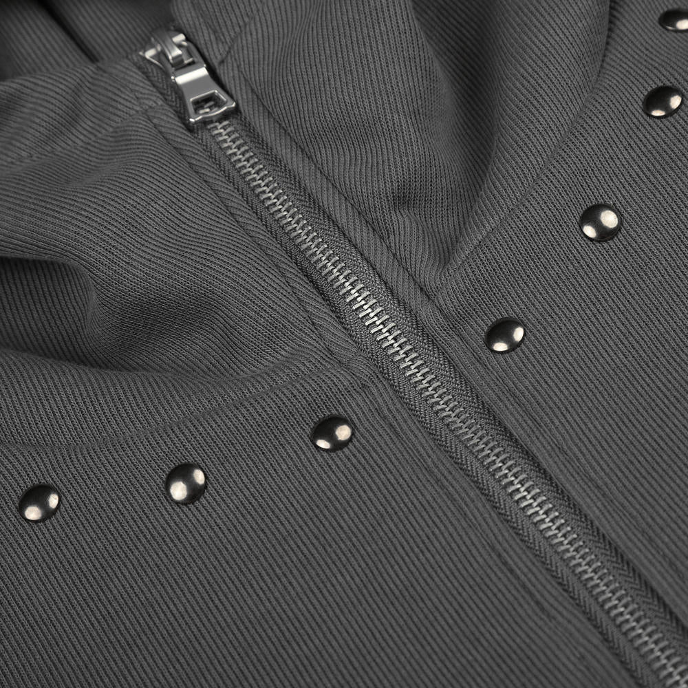 Vandal Studded High-Neck Hoodie