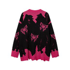 Butterfly Rip Knitted Sweater