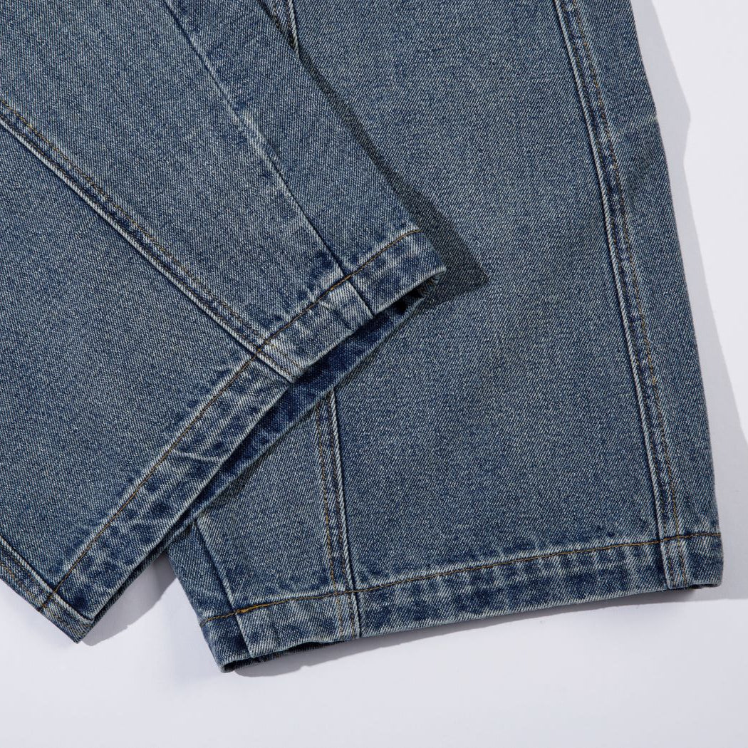 Arc Seam Wide Leg Jeans